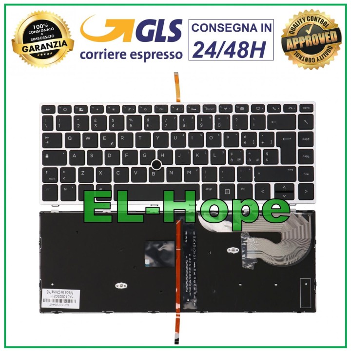 Ordinateur portable HP EliteBook 846 G5 G6 / ZBook 14u G5-G6 / L14377-061 avec clavier italien