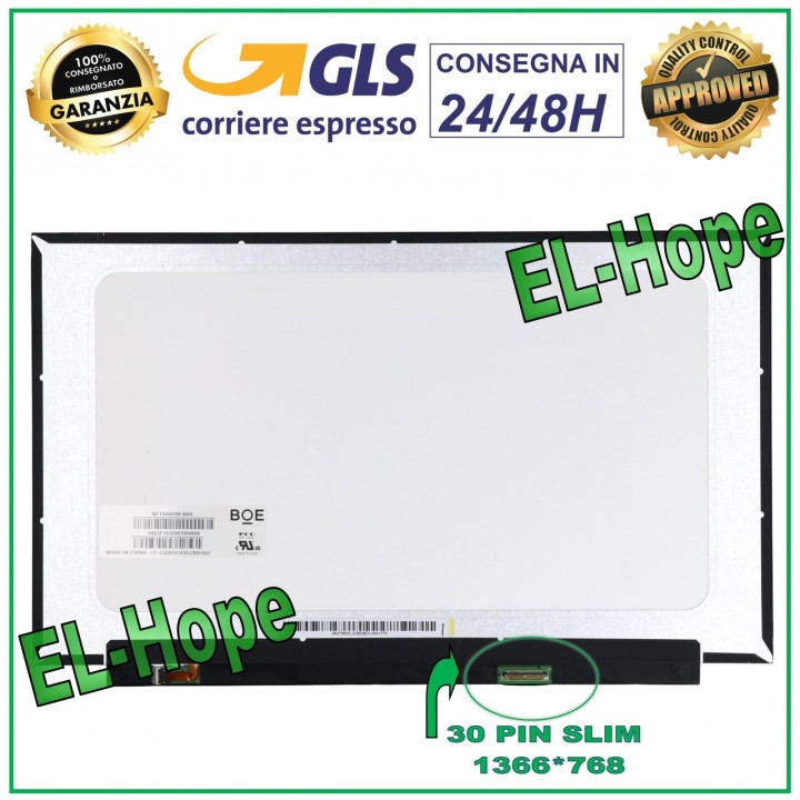 Écran LCD pour ordinateur portable HP 255 G8 15,6 pouces, 30 broches, fin, 1366 x 768, HD LED