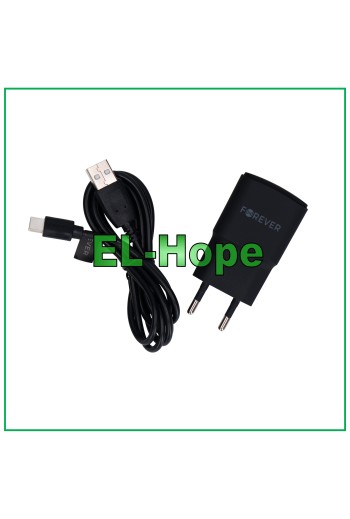 Chargeur de batterie de voyage universel pour Doogee 5 V 10 W + câble USB type C 1,2 m Noir