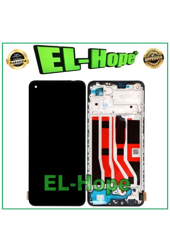 Écran LCD TFT + châssis pour Oppo A74 4G CPH2219 / F19 4G, e'cran tactile en verre noir