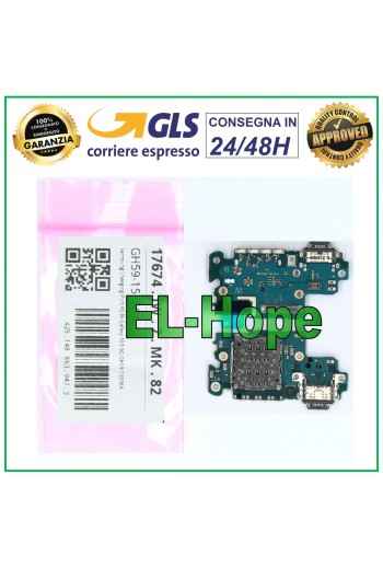 Lecteur SIM + connecteur Dock Service de origine Samsung Galaxy A53 5G SM A536 B