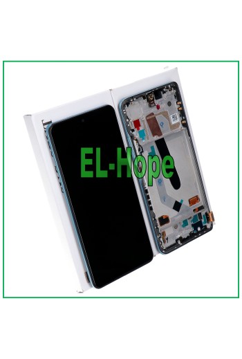 Écran LCD de origine + cadre pour Xiaomi Poco F3 M2012K11AG, e'cran tactile en verre bleu