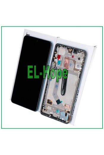 Écran LCD de origine + cadre pour Xiaomi Poco F3 M2012K11AG, e'cran tactile en verre bleu