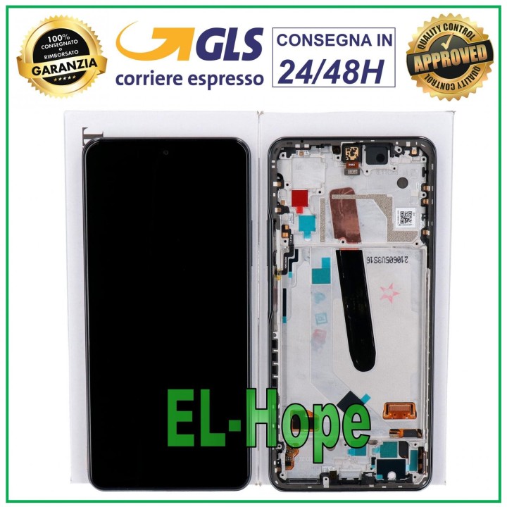 Écran LCD de origine + cadre Xiaomi Mi 11X Pro Écran tactile en verre noir