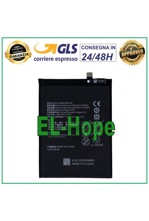 Batterie HB486486ECW pour Huawei P30 Pro VOG-L09 L29 Li-ion, batterie de origine