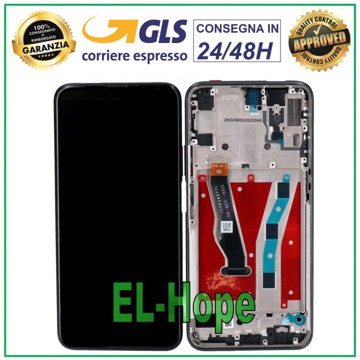 Cadre de e'cran LCD pour Honor 9X Pro HLK-L41 L42, e'cran tactile en verre noir