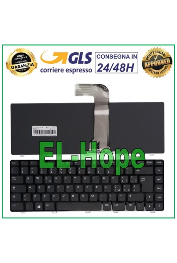Clavier italien pour ordinateur portable Dell Inspiron 15 R N5040 7520 N5050, noir