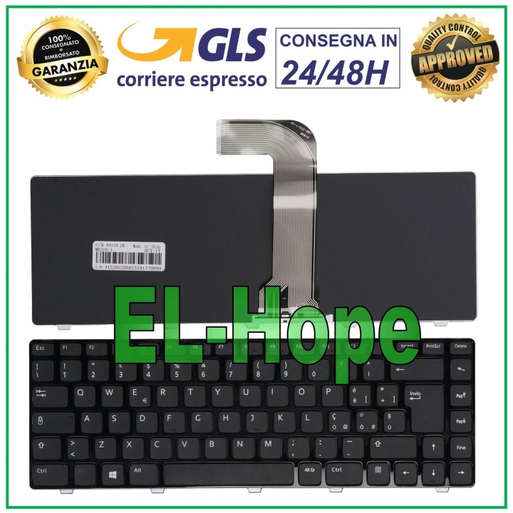 ORDINATEUR PORTABLE AVEC CLAVIER ITALIEN DELL VOSTRO 2420 2421 2520 3350 3450 3460 3550 NOIR