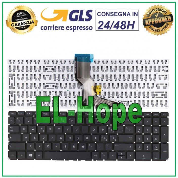 Clavier italien pour ordinateur portable HP Pavilion Series 15-BS BW CC CB Noir