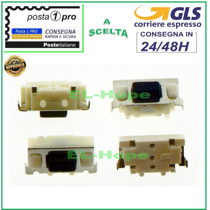 INTERRUPTEUR À TOUCHE MARCHE/ARRÊT BOUTON DE VOLUME MEDIACOM I10B M-MPI10B3G 6X4X3 mm