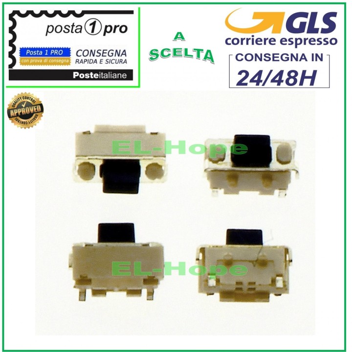 MICRO INTERRUPTEUR BOUTON MARCHE/ARRÊT VOLUME POUR TABLETTE MEDIACOM 2X4X3,5 mm