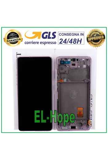 Écran LCD de origine Samsung Galaxy S20 FE SM-G781F tactile violet lavande