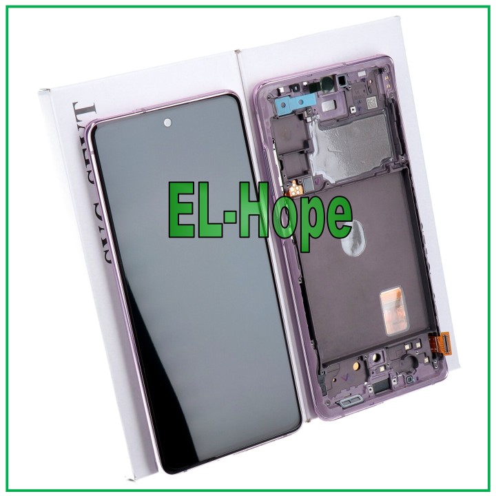 Cadre de origine pour e'cran tactile Samsung S20 FE SM-G781F, violet lavande, GH82-24220C