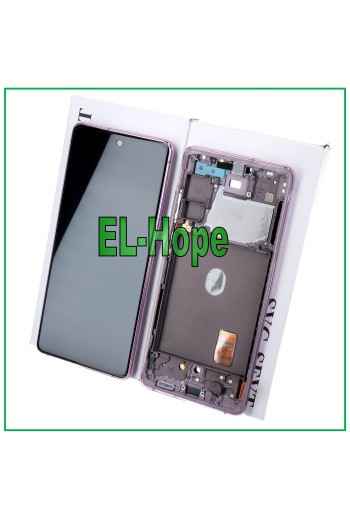 Écran LCD de origine Samsung Galaxy S20 FE SM-G781F tactile violet lavande