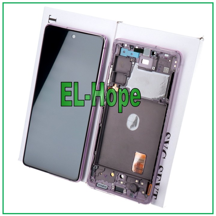 Cadre de origine pour e'cran tactile Samsung S20 FE SM-G781F, violet lavande, GH82-24220C