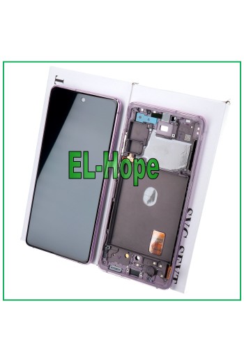 ÉCRAN TACTILE + CADRE ORIGINAL SAMSUNG GALAXY S20 FE 5G SM-G781B VIOLET LAVANDE