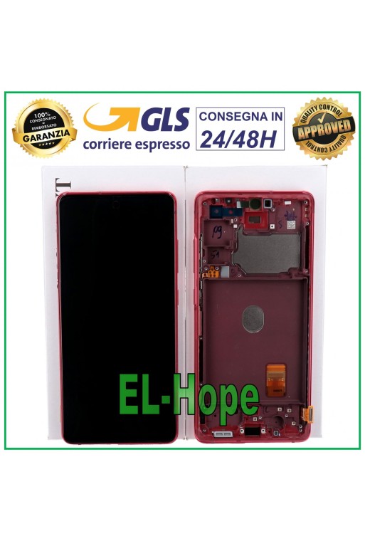 Écran LCD de origine Samsung Galaxy S20 FE 5G SM-G781B, e'cran tactile rouge