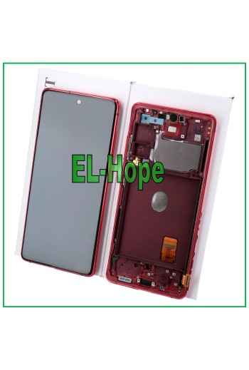 Écran LCD de origine Samsung Galaxy S20 FE 5G SM-G781B, e'cran tactile rouge