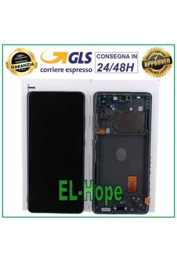 Écran LCD de origine Samsung Galaxy S20 FE SM-G781F tactile bleu marine
