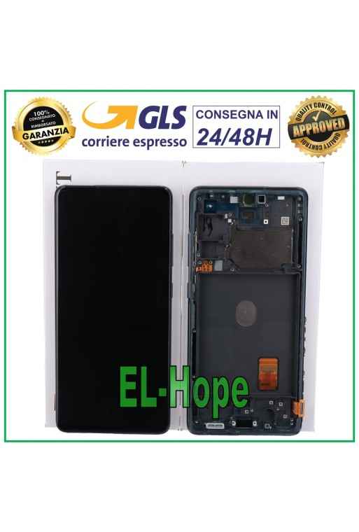 Écran LCD de origine Samsung Galaxy S20 FE SM-G781F tactile bleu marine