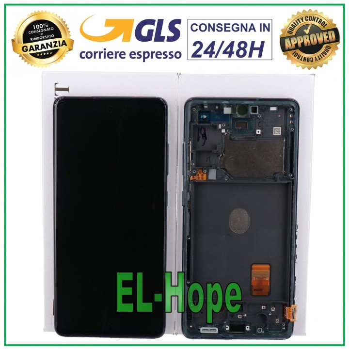 Écran LCD de origine Samsung Galaxy S20 FE SM-G781F tactile bleu marine