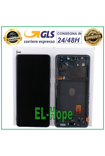 Écran LCD + cadre de origine Samsung Galaxy S20 FE 5G SM-G781B Écran tactile bleu