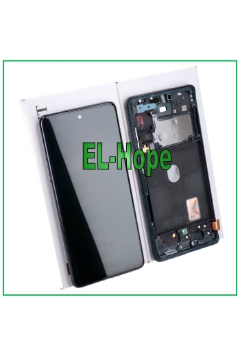 Écran LCD + cadre de origine Samsung Galaxy S20 FE 5G SM-G781B Écran tactile bleu