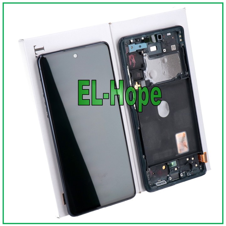 Écran LCD + cadre de origine Samsung Galaxy S20 FE 5G SM-G781B Écran tactile bleu