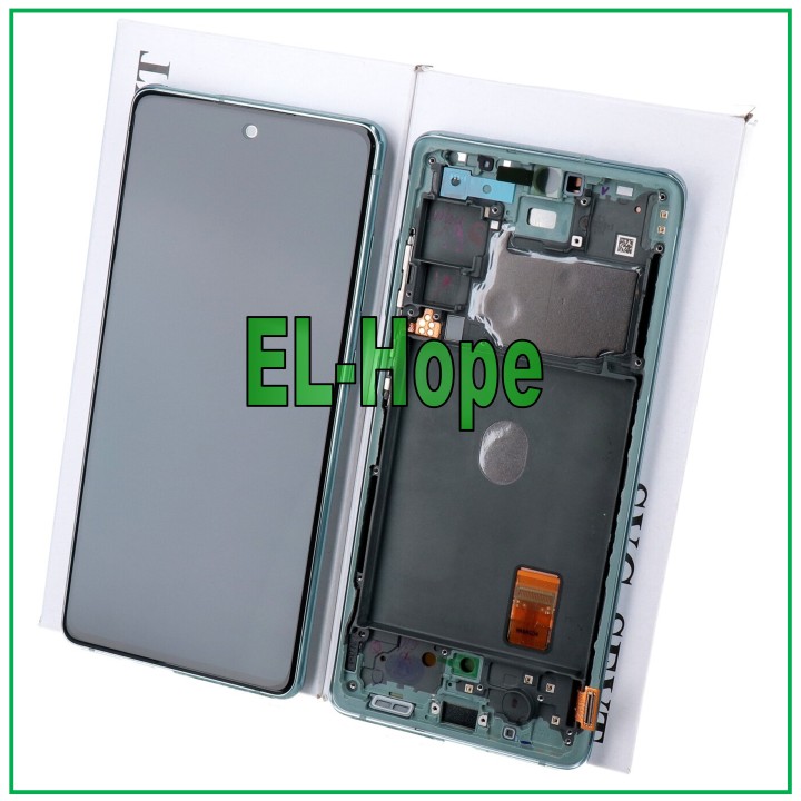 Cadre de origine, e'cran tactile vert pour Samsung S20 FE SM-G781B (GH82-24220D).