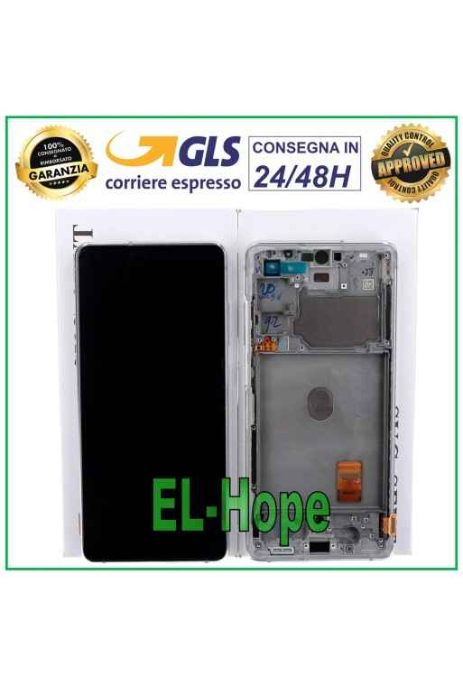Écran LCD + cadre de origine Samsung Galaxy S20 FE SM-G781F Écran tactile blanc