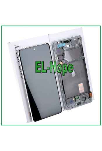 Écran LCD + cadre de origine Samsung Galaxy S20 FE SM-G781F Écran tactile blanc