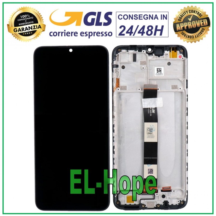 Écran LCD + cadre pour Xiaomi Redmi 9i M2006C3 Écran tactile en verre