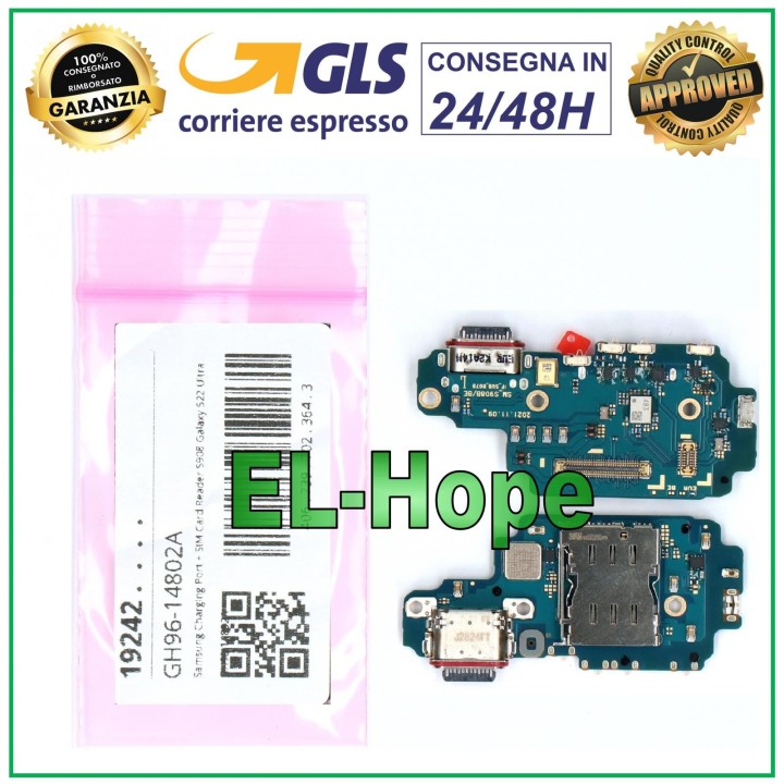 Connecteur de charge Dock Lecteur SIM Original Samsung Galaxy S22 Ultra SM-S908