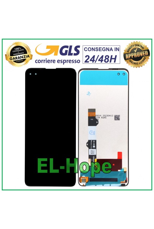 Écran LCD tactile en verre pour Motorola Moto Edge S Noir XT2125-4