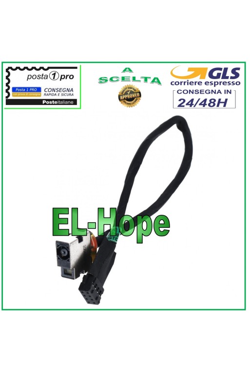 CONNECTEUR De ALIMENTATION PLAT PRISE De ALIMENTATION CC HP PJ584 ENVY 15 PAVILION 14-E 8 BROCHES