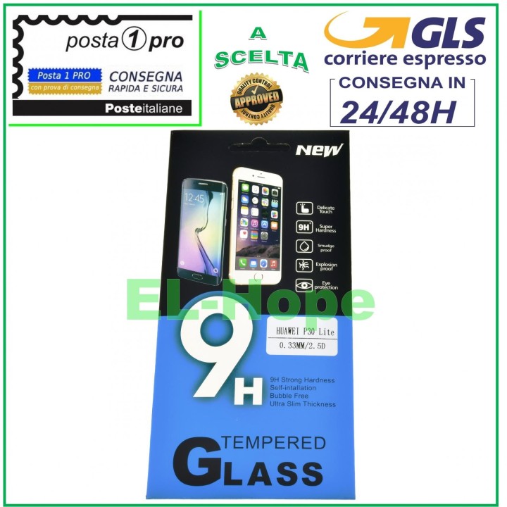 Film de protection de e'cran LCD en verre trempe' pour Huawei P30