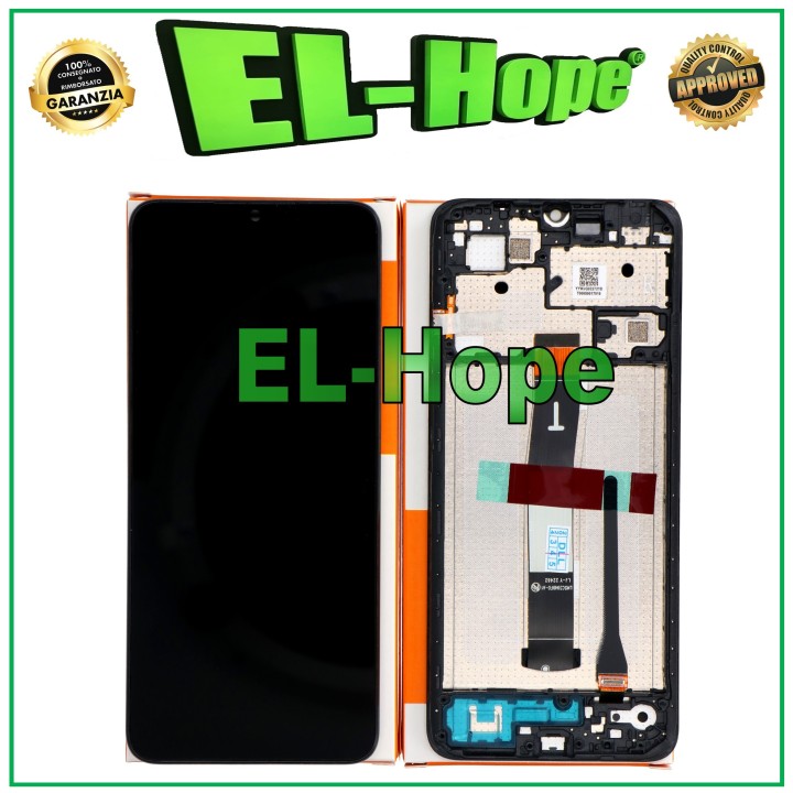 Écran LCD tactile + cadre, service de origine pour Xiaomi Redmi 12C 22126RN91Y