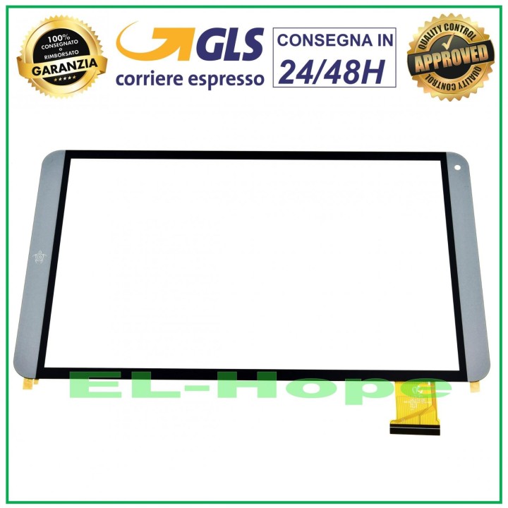 ÉCRAN TACTILE EN VERRE MEDIACOM SmartPad HX 10 HD M-SP10HXBH 10.1 ORIGINAL GRIS