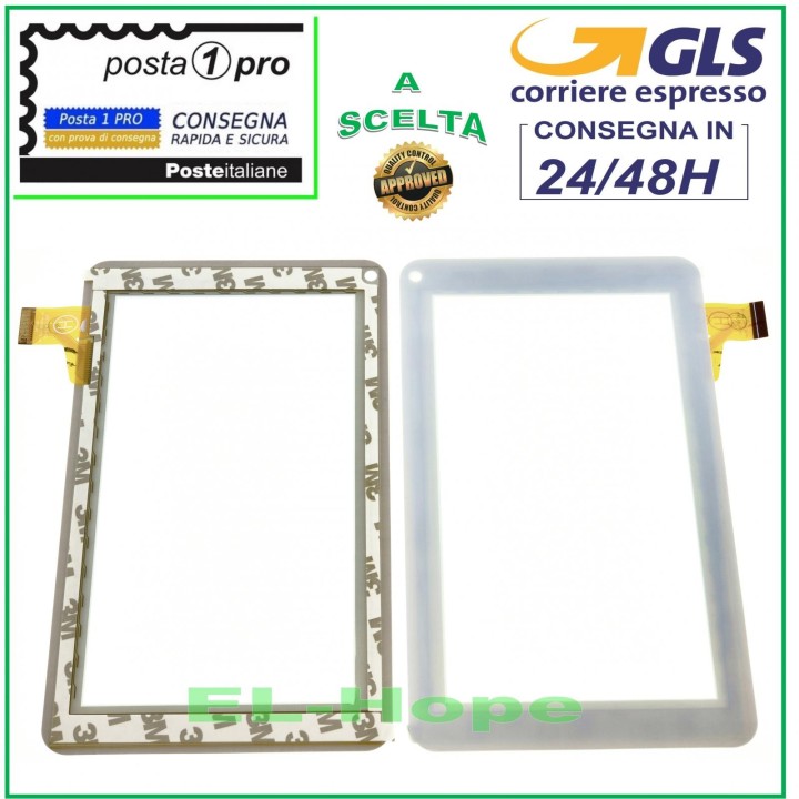 ÉCRAN TACTILE EN VERRE DANYSTAR TAB-R717DC NUMÉRISATEUR ORIGINAL BLANC