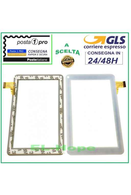 ÉCRAN TACTILE EN VERRE Majestic Tab-270 NUMÉRISATEUR ORIGINAL BLANC