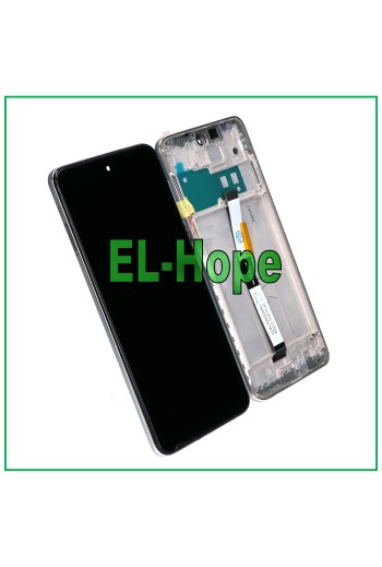 Écran LCD tactile avec cadre argente' pour Xiaomi Redmi Note 10 Lite