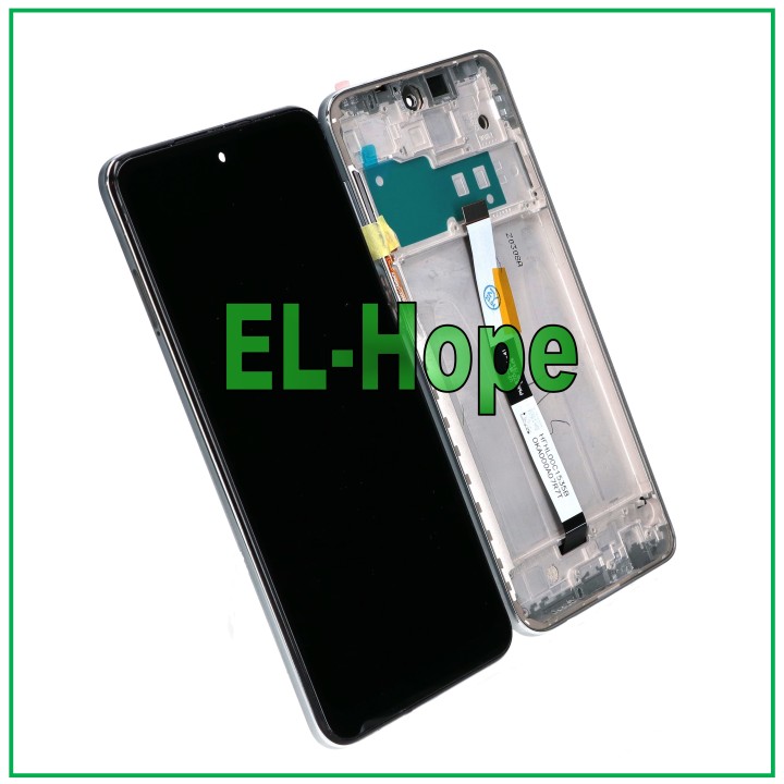 Écran LCD tactile avec cadre argente' pour Xiaomi Redmi Note 10 Lite