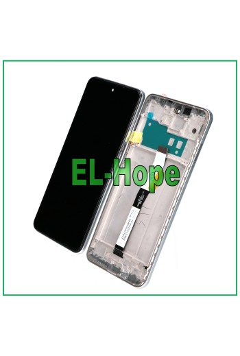 Écran LCD tactile avec cadre argente' pour Xiaomi Redmi Note 10 Lite