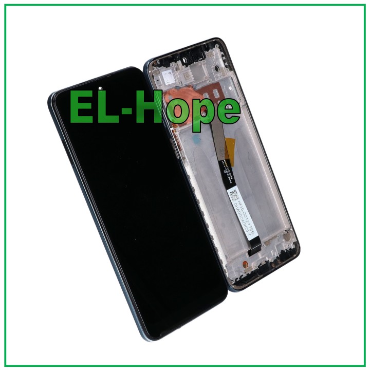 Écran LCD tactile avec cadre noir pour Xiaomi Redmi Note 10 Lite