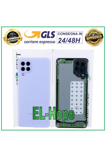 Coque arrie're en verre violet pour Samsung Galaxy A22 SM-A225 4G