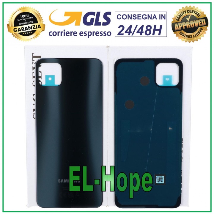 Coque arrie're et cache batterie de origine pour Samsung Galaxy A22 5G SM-A226, noir