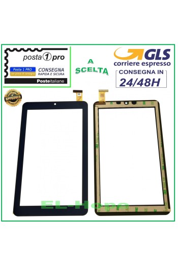 ÉCRAN TACTILE EN VERRE MEDIACOM 745GO SMARTPAD M-MP745GON ORIGINAL NOIR
