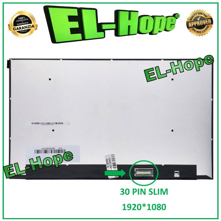 Écran LCD B133HAN06.7 pour ordinateur portable 13,3 pouces, 30 broches, fin, re'solution 1920 x 1080, e'cran LED Full HD