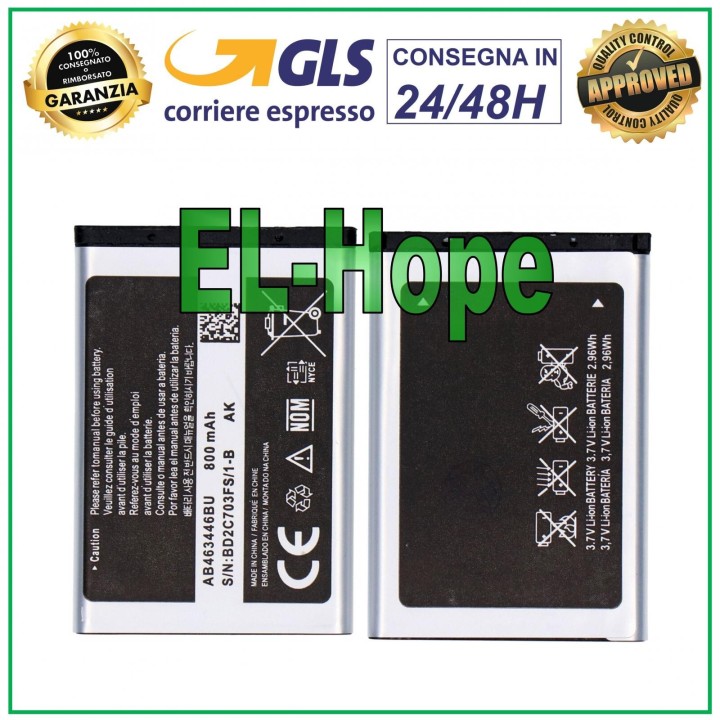 Batterie AB463446BU pour Samsung Galaxy GT E1190 E1150 E1120 E250 E1270 800 mAh