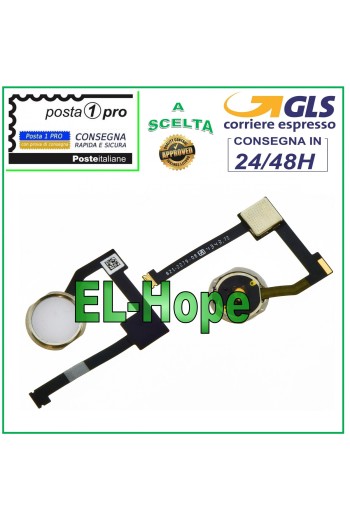 Bouton de accueil plat et flexible pour Apple iPad Mini 4 A1538 A1550, bouton central blanc